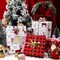 Paper Roll - Rustic Holiday Woodland Scenes - Snowflake, Plaid, Reindeer - 4 Rolls - 30 Inch X 120 Inch Per Roll